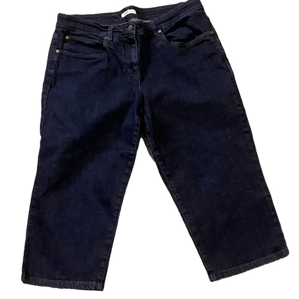 Eileen Fisher Wm’s Sz Medium Cropped Denim Jeans